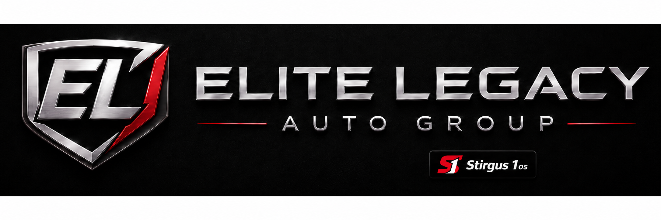 Elite Legacy Auto Group with Stirgus logo